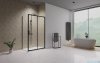 Radaway Premium Pro Black Kdj kabina 150x70cm prawa czarny mat/szkło przejrzyste 1015150-54-01R/1016070-54-01
